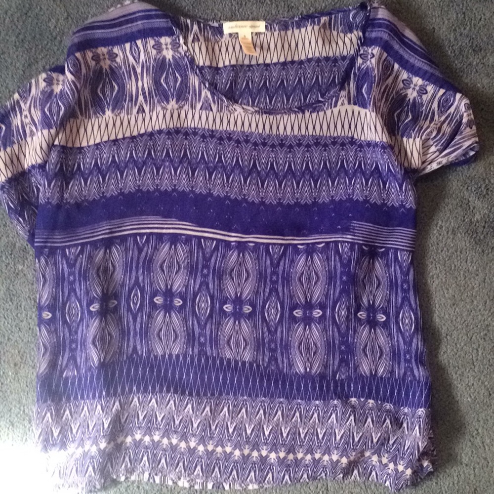 Cute blue and white blouse